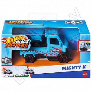 Машинка Hot Wheels 1:43 Pullbacks Mighty K (HPT04 HPR77)