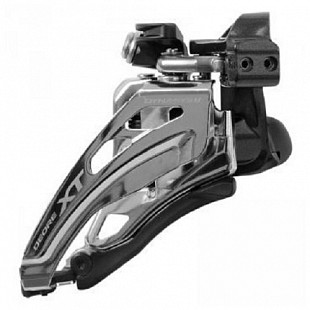 Переключатель передний Shimano XT M8020-L, нижний хомут, side-swing, 3X11, верхняя тяга, IFDM8000LX6