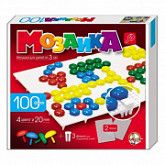 Пластмассовая мозаика Десятое Королевство для детей, 100 элементов, 2 поля 000979