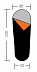 Спальный мешок BTrace Nord 7000 grey/orange