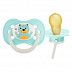 Пустышка латексная круглая 6-18 мес. Canpol babies Cute Animals (22/594) turquoise