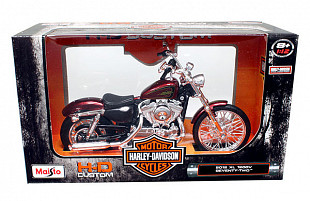 Масштабная модель мотоцикла Maisto 1:12 Харлей Дэвидсон 2012 XL1200V (32320) black/red