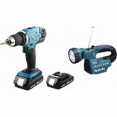 Аккумуляторная дрель-шуруповерт Makita DDF 453 SYX4 + радио-фонарь BMR 050 DDF453SYX4A1