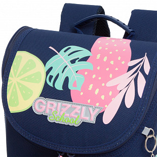 Рюкзак школьный GRIZZLY RAn-182-1 /1 dark blue