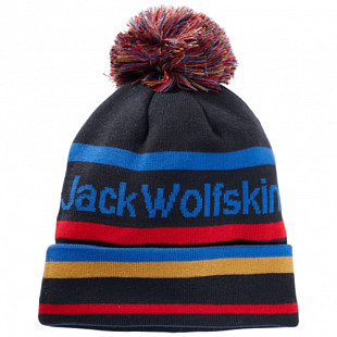 Шапка детская Jack Wolfskin Pride Pompom Cap Kids night blue