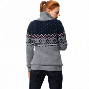 Джемпер женский Jack Wolfskin Northwind Jacket Women grey heather