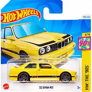 Машинка Hot Wheels Базовой коллекции '92 BMW M3 195/250 (5785 HTB06)