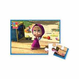 Мягкие пазлы А5 Vladi Toys Маша и Медведь VT1103-32