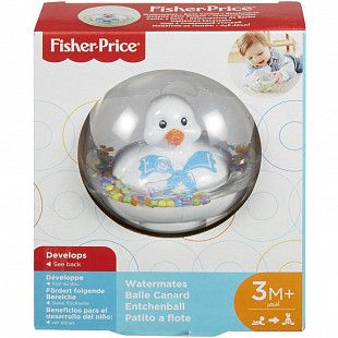 Игрушка Fisher Price Веселая уточка DVH21 DRD81 white