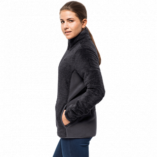 Джемпер женский Jack Wolfskin Pine Leaf Jacket Women ebony stripes