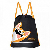Мешок для обуви GRIZZLY OM-10-8 /3 black/corgi