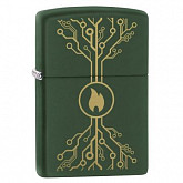 Зажигалка Zippo Moss 49221 green matte