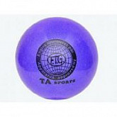 Мяч для художественной гимнастики Indigo d15 300 гр с блестками blue