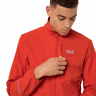 Куртка ветрозащитная мужская Jack Wolfskin Delta Tour Jkt M lava red