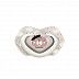 Пустышка Canpol babies Bonjour Paris Силиконовая Симметричная 6-18 мес., 2 шт. (22/648_pin) pink