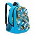 Рюкзак школьный GRIZZLY RD-843-2 /1 light blue