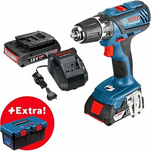 Аккумуляторная дрель-шуруповерт Bosch GSR 18-2-LI Plus + ящик для инструментов PRO 0615990L29