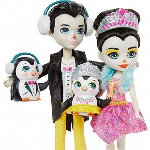Игровой набор Enchantimals Танцы на льду Пингвины Прина и Паттерсон с питомцами GJX49