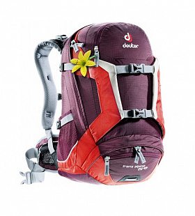 Велоюкзак женский Deuter Trans Alpine 26 SL aubergine-fire