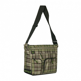 Сумка молодежная GRIZZLY MM-600-2 black/green square
