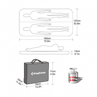 Надувная кровать KingCamp Double Flock Air Bed 3531