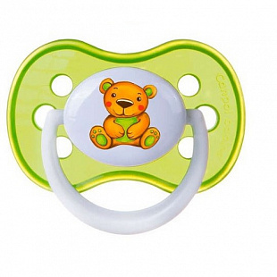 Пустышка Canpol babies Силиконовая Cимметричная Milky 6-18 мес 22/542 Green
