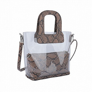 Сумка городская Ors Oro CS-0105 /2 biege/brown