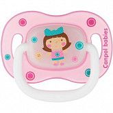Пустышка Canpol babies Toys Силиконовая Симметричная 18+ мес. (23/293) pink