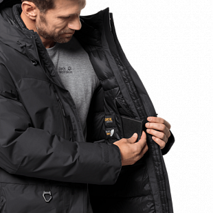 Куртка мужская Jack Wolfskin North Ice Parka M black