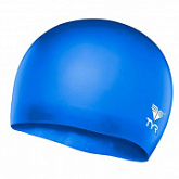 Шапочка для плавания TYR Wrinkle Free Junior Silicone Cap LCSJR/428 Blue
