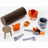 Набор для распиливания дерева с бревном Bruder 62601