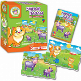 Игра настольная Магнитные фигурные пазлы VT1504-33