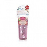 Термо-чашка с трубочкой Philips Avent 12+ мес 260 мл SCF766/00 pink