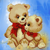 Алмазная мозаика Рыжий Кот Мишки ASN013