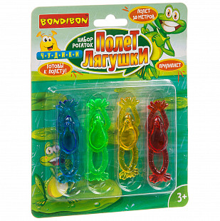Набор рогаток Bondibon Чудики Полет лягушки 4 шт ВВ3518