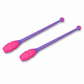 Булавы для художественной гимнастики Indigo вставляющиеся 36 см purple/pink