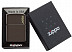 Зажигалка Zippo Classic Brown Matte Zippo Logo 49180ZL
