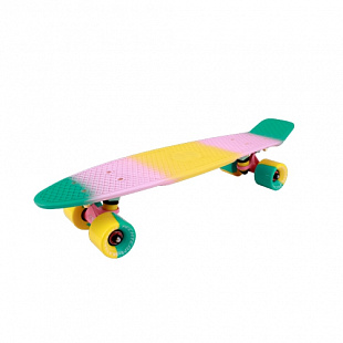 Penny board (пенни борд) Tech Team Multicolor 22" 2018 yellow/pink/green
