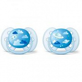 Пустышка силиконовая Philips Avent Ultra Soft 6-18 мес 2 шт SCF222/22