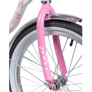 Велосипед Novatrack Butterfly 20" (2019) White/Pink 207BUTTERFLY.WPN9