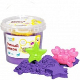 Игровой набор Genio Kids для творчества Умный песок 1 кг (фиолетовый) SSR102
