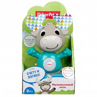 Музыкальная игрушка Fisher Price Музыкальный Лось GJB21 turquoise/violet
