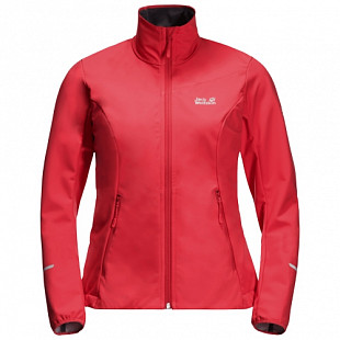 Куртка ветрозащитная женская Jack Wolfskin Delta Tour Jkt W tulip red