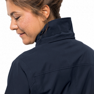 Пальто женское Jack Wolfskin Kimberley Coat midnight blue
