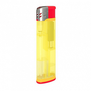 Зажигалка пьезо многоразовая U-78 TC5 yellow