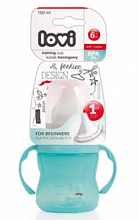 Поильник Lovi Retro Baby 150 мл 6м+ С мягким носиком 35/301