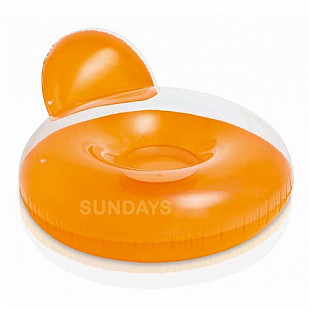 Надувной круг-кресло Intex Pillow-Back Lounges 58889 orange
