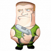 Мягкая игрушка Мнушки Солдат с пистолетом T3526C1711A050GR