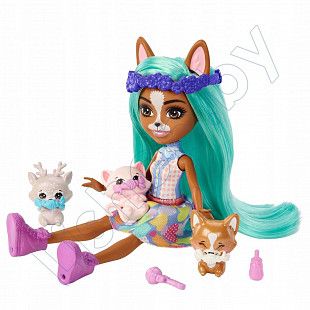 Игровой набор Enchantimals Друзья малыши Корги Криция (HLK83 HLK86)