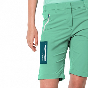 Шорты женские Jack Wolfskin Overland Shorts W pacific green